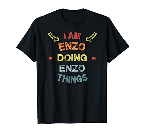 I'm Enzo Doing Enzo Things Cool Funny Christmas Gift T-Shirt