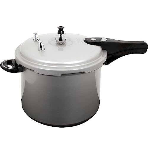 MAGEFESA  Vital 9 Pressure Cooker, 9.5 Quart, made of very resistant aluminum, compatible with gas, electric and ceramic stove, pressure canner, canning cooker pot, stove top instant fast cooking