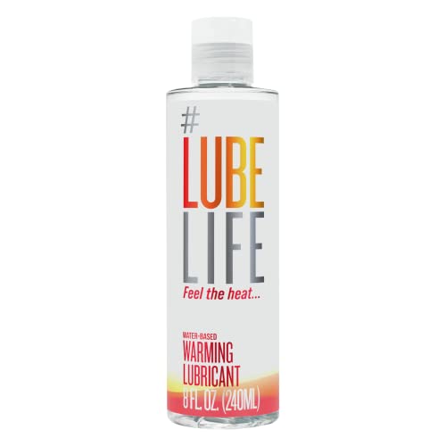 Lube Life Water-Based Warming Lubricant, Warm Invigorating Heating Sensation, Lube for Men, Women and Couples, 8 Fl Oz