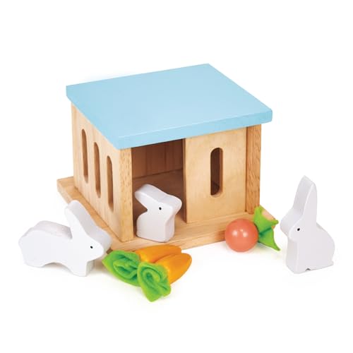 Mentari Rabbit Hutch Dollhouse Accessories - Stylishly Designed Rabbit Hutch, Perfectly Scaled for Your Wooden Doll House, A Dollhouse Furniture Gem!
