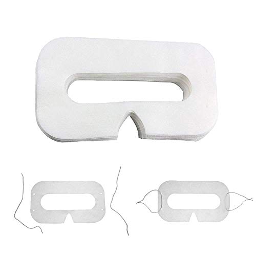 FoRapid 50 PCS Disposable Facial Cover Eye Cover-Soft Thick Breathable Non-Woven Fabrics Compatible with Google Cardboard/Google Daydream/Gear VR/HTC Vive/PlayStation VR/Oculus Rift VR Headset