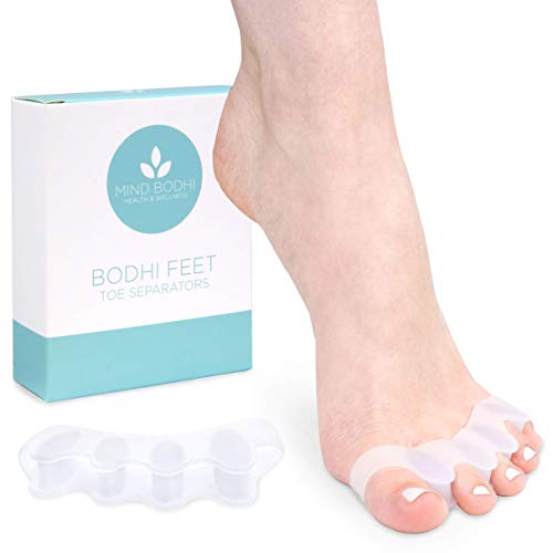 Mind Bodhi Toe Separators: Correcting Bunions and Restoring Toes to Their Original Shape (For Men and Women, Toe Spacers, Bunion Corrector) - White