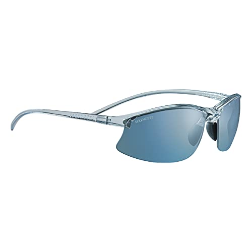Serengeti - WINSLOW, Shiny Crystal Ice Blue, Saturn 555nm Blue Polarized Glass, Medium size sunglasses, Men sunglasses, Women sunglasses, Sport, Watersports
