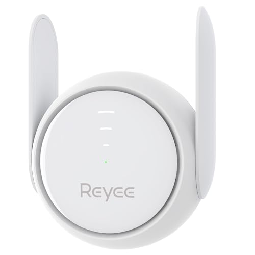 Reyee WiFi Extender Booster Signal Repeater, AC1200 Mbps,WPA3,2 FEM Independent Signal Amplifier Coverage Up to 7800 sq.ft. Dual-Band Gigabit Signal Extension