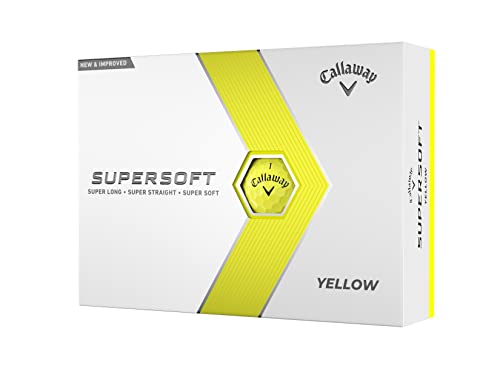 Callaway Golf Supersoft Golf Balls (2023 Version, Yellow)