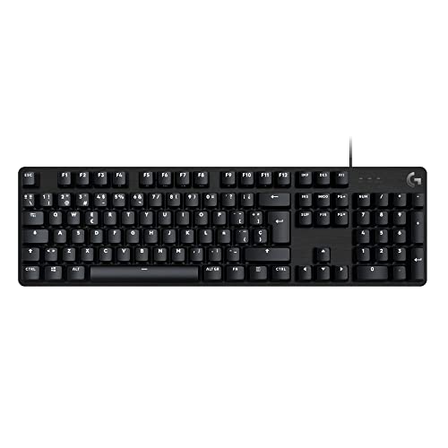 Logitech G413 SE Full-Size Mechanical Gaming Keyboard - Backlit Keyboard with Tactile Mechanical Switches, Anti-Ghosting, Compatible with Windows, macOS - Black Aluminum (Renewed)