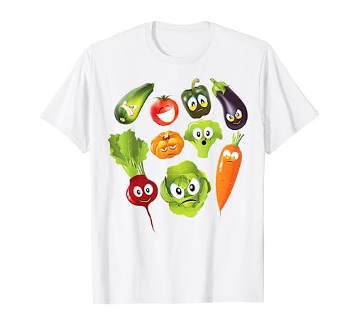 Vegetables Shirt | Cute Veggie Vegan Lovers Tee T-Shirt