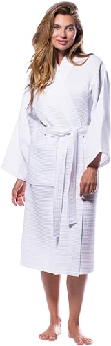 Turquaz Robes For Women Lightweight Unisex Waffle Kimono Bathrobe For Women & Men - Soft & Quick Dry