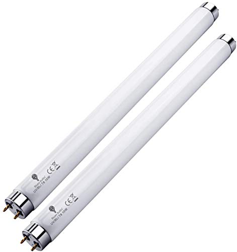 Bluex Bulbs 2 Pack Bug Zapper Replacement Lamp Bulb Light Tube 10W for 20W Electronic Bug Zapper T8 Fluorescent Light Tube Replacement Bulb for Bug Zapper