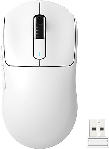 ATTACK SHARK X3 Lightweight Wireless Gaming Mouse with Tri-Mode 2.4G/USB-C Wired/Bluetooth,Up to 26K DPI, PAW3395 Optical Sensor,Kailh GM8.0 Switch,5 programmable Buttons for PC/Laptop/Win/Mac(White)