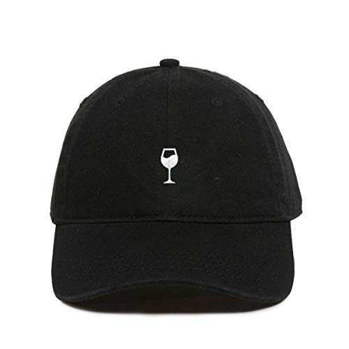 DSGN By DNA Wine Glass Baseball Cap Embroidered Cotton Adjustable Dad Hat