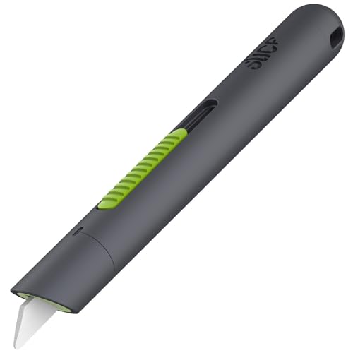 Slice 10512 Pen Cutter, Auto-Retractable Ceramic Blade, Safety Knife, Stays Sharp up to 11x Longer Than Steel Blades