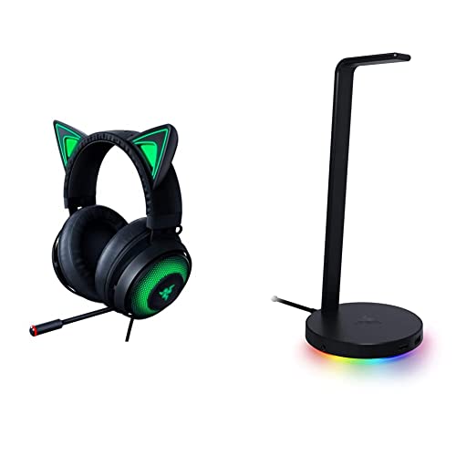 Razer Kraken Kitty RGB USB Gaming Headset + Base Station V2 Chroma: Classic Black