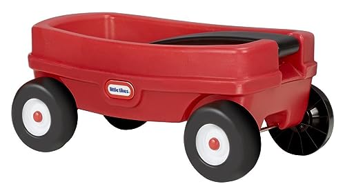 Little Tikes Lil' Wagon – Red And Black, Indoor and Outdoor Play, Easy Assembly, Made Of Tough Plastic Inside and Out, Handle Folds For Easy Storage | Kids 18