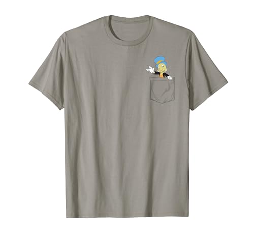 Disney Pinocchio Jiminy Cricket Faux Pocket T-Shirt