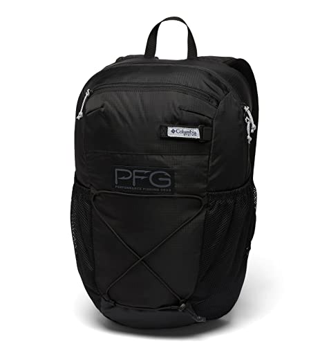 Columbia Unisex PFG Terminal Tackle 22L Backpack, Black/Hooks, One Size