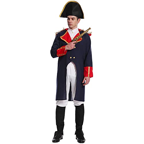 PGOND Men's Napoleon French Emperor Halloween Dress Up Costume