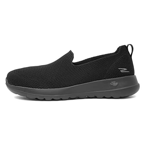 Skechers womens Go Walk Joy Stretch Fit Sneaker, Black, 8.5 Wide US