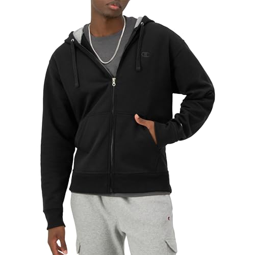 Champion Men's Zip-Up Hoodie, Powerblend, Zip-Up Hoodie Sweatshirt for Men (Reg. or Big & Tall)