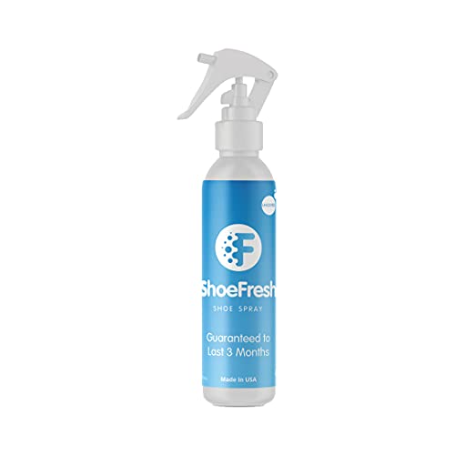 ShoeFresh Shoe Deodorizer Spray-Eliminate & Prevent Odors for 3 Months Guaranteed. Keep Your Shoes, Boots, Sandals, & Hockey Skates Smelling Fresh.