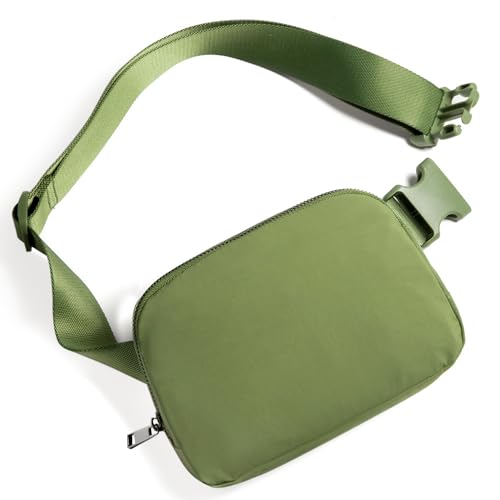 Belt Bag for Women Fanny Pack Crossbody Bags for Women Fashion Waist Packs with Adjustable Strap Gifts for Women Men (Olive)