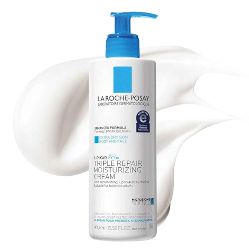 La Roche-Posay Lipikar AP+ Triple Repair Moisturizing Cream | Face & Body Lotion For Dry Skin | Shea Butter & Niacinamide Moisturizer | Gentle Face & Body Cream For Dry, Rough & Sensitive Skin