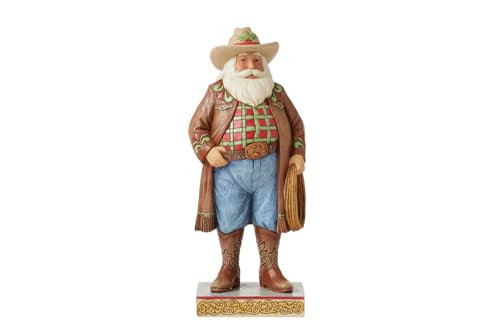 Enesco Jim Shore Heartwood Creek Western Santa Figurine, 10.24 Inch, Multicolor