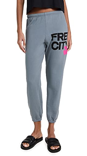 FREECITY Women's Large Sweatpant, Grey Art, Small