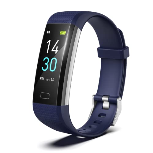 Fitness Tracker for Men and Women,Fitness Watch Waterproof with Activity Tracker and Sleep Monitor,Smart Watch for Android and iOS Phones(Blue)……