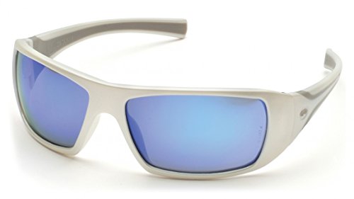 Pyramex Goliath Safety Eyewear (Ice Blue Mirror Lens/White Frame SW5665D) (2 Pair)