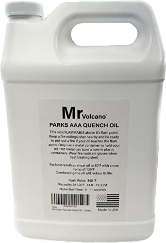 MR VOLCANO AAA Quench Oil used for Heat Treating Knives and Tools - 1 Gallon - Ideal for Knifemakers…