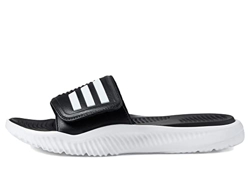adidas Unisex Alphabounce 2.0 Slides Sandal, Black/White/Black, 10 US Women