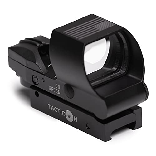 Predator V2 Reflex Sight with 45 Degree Offset Mount - Red Dot Scope for Rifles, Shotguns & Pistols by Disabled Combat Veteran Owned Tacticon