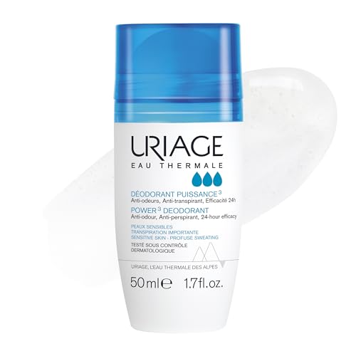 URIAGE Power 3 Clinical Strength Antiperspirant Deodorant | Long-Lasting, Fresh Scent for Sensitive Skin | 24-Hour Protection.
