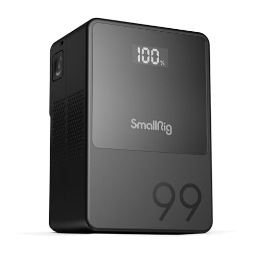 SmallRig V Mount Battery VB99, 6700mAh 99Wh 14.8V mini V-Mount Battery Support 65W PD USB-C Fast Charger, with D-TAP, USB-A, Dual DC Port, OLED Screen, for Camera, Camcorder, Monitor, Filmmaker - 3580