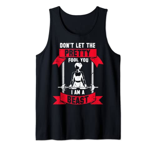 Women Weight-Lifting Workout Quote Funny Fitness Lover Gift Tank Top