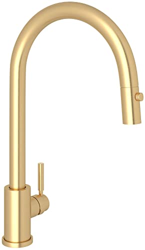 Rohl U.4044SEG-2 Perrin & Rowe Kitchen Sink Faucets, Satin English Gold