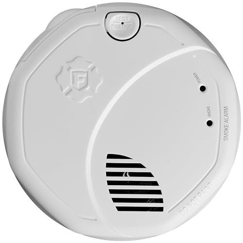 FIRST ALERT Hardwired Wireless Smoke Alarm with Photoelectric Sensor and Battery Backup, SA521CN-3ST , White