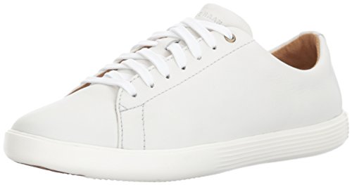 Cole Haan womens Grand Crosscourt Sneaker, Bright White Leather/Optic White, 8 US