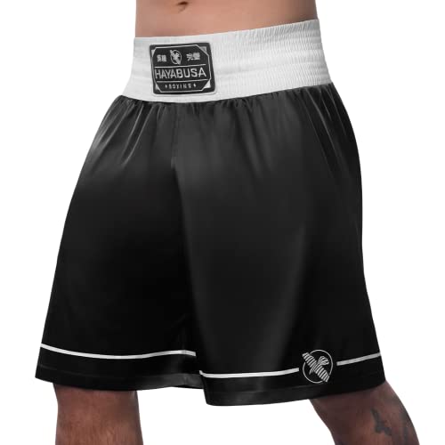 Hayabusa Pro Boxing Shorts - Black, Large