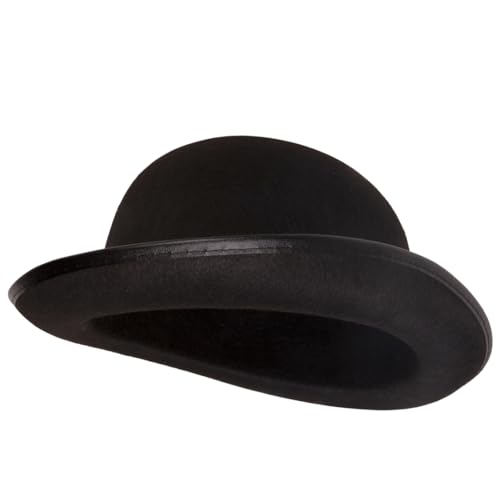 Kangaroo Bowler Hat for Men and Women – Black Bowler Hat for Big Kids, Teens, Adults – Derby, Clown Bowler, Bolo Hat – Genuine Felt Derby Hats for Costumes, Parties, Dress Ups