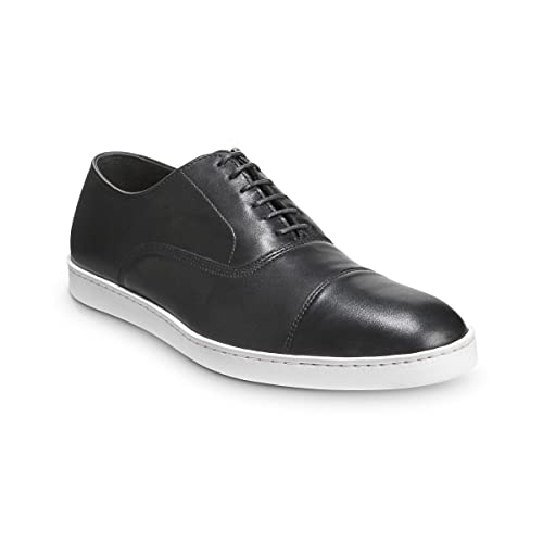Allen Edmonds Mens Park Avenue Cap Toe Leather Oxford Dress SneakerBlack 11 D