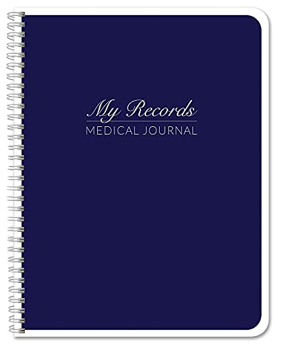 BookFactory Personal Medical Journal/My Medical History Logbook/Daily Medications Log Book/Medicine, Treatment, Doctor Visit Tracking Records - Wire-O, 100 Pages 8.5' x 11' (JOU-100-7CW-PP-(Medical))