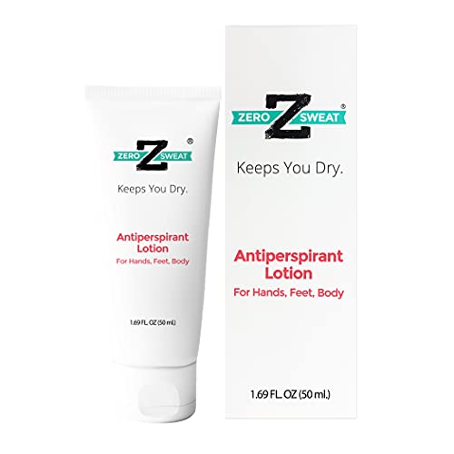 ZeroSweat Antiperspirant 20% Deodorant Lotion | Clinical Strength Hyperhidrosis Treatment - Reduces Face and Body Sweating