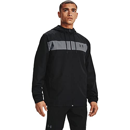 Under Armour Men's Sportstyle Windbreaker , Black (001)/Black , Large