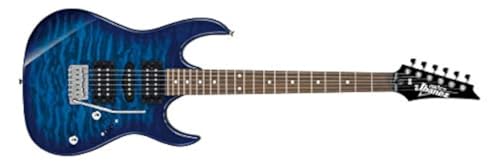 Ibanez GRX70QA TBB Trans Blue Electric Guitar Solid Body