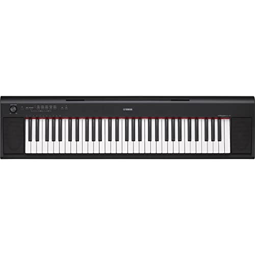 Yamaha NP12 61-Key Lightweight Portable Keyboard with PA130 Power Adapter, Black