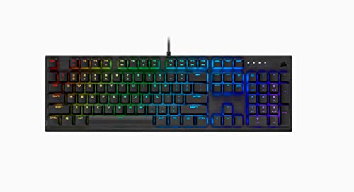 Corsair Wired K60 RGB Pro Mechanical Gaming Keyboard - CHERRY Mechanical Keyswitches - Durable AluminumFrame - Customizable Per-Key RGB Backlighting, Black