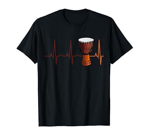 Drum Circle T-Shirt - Drummer Heartbeat Gift Tee