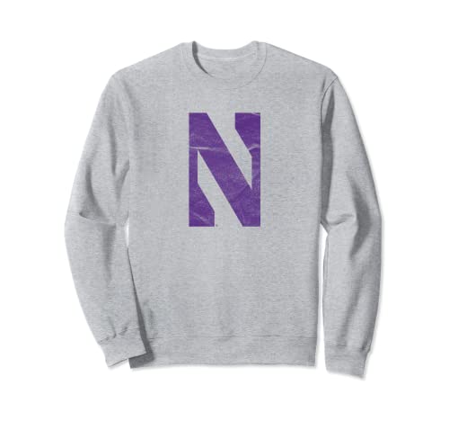 Northwestern University Wildcats Distressed Primary Sweatshirt